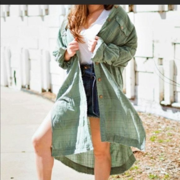 Free People Sahara Sounds Shirt Dress Small NWT - Picture 3 of 9